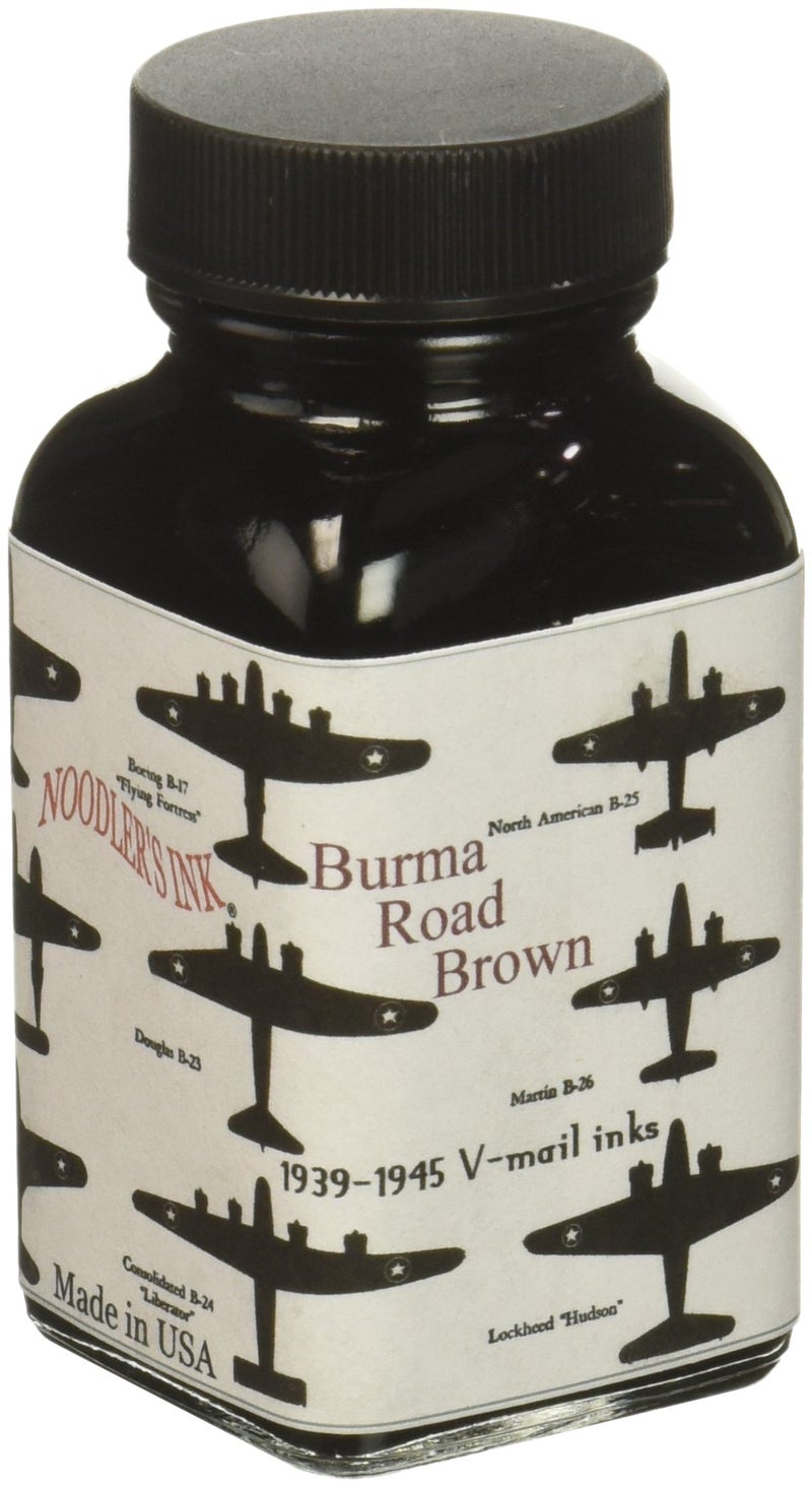 Noodler's Ink Refills V-Mail Burma Road Brown Bottled Ink - ND-19059 - Image 2